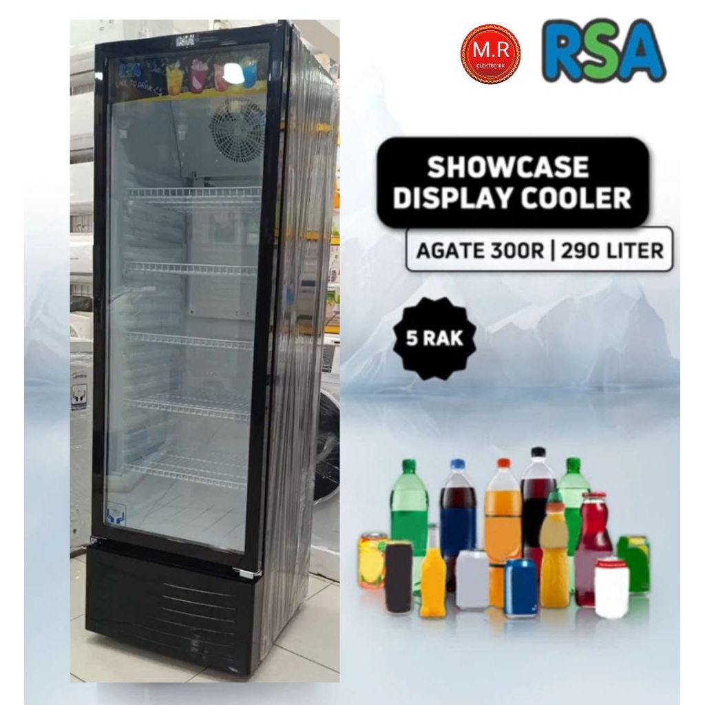 SHOWCASE RSA 5 RAK AGATE 300 GARANSI RESMI 5 TAHUN