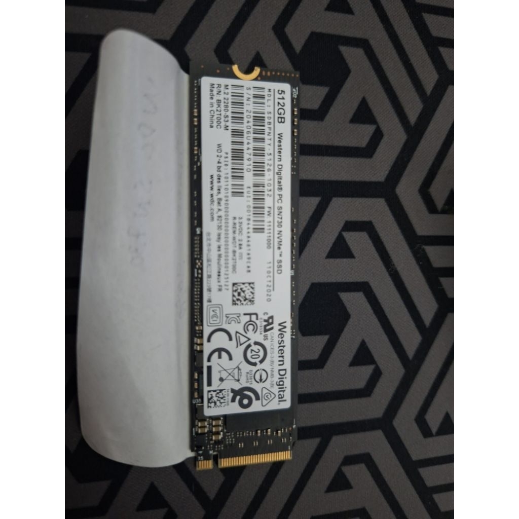 SSD 512GB WDC SN730 PCIe Gen 3 x4 NVMe