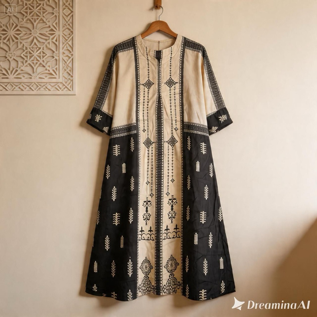 Gamis Etnik Modern Rayon Busui All Size