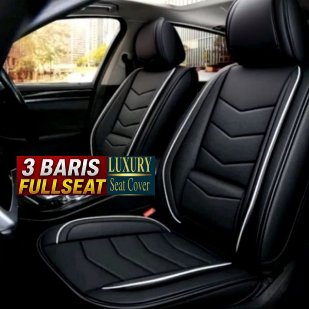 sarung jok mobil grand new avanza veloz xenia 2016 - 2021 full 3 baris