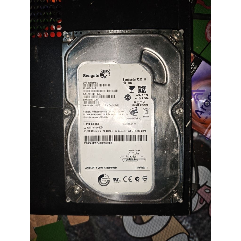 HDD PC Seagate 500GB Second