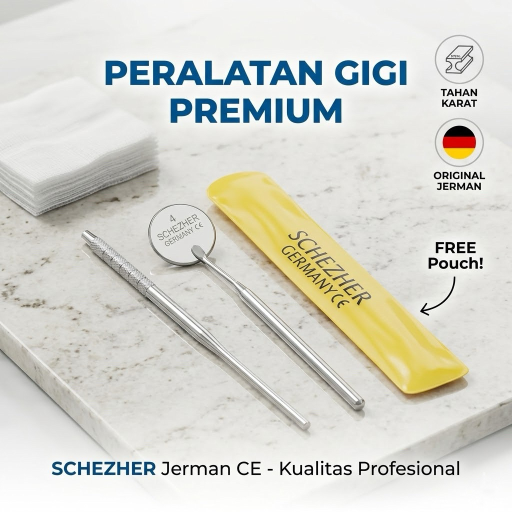 Dental mirror Schezer basic instrument kit / Diagnostic kit Schezher  germany / Student kit set OD /