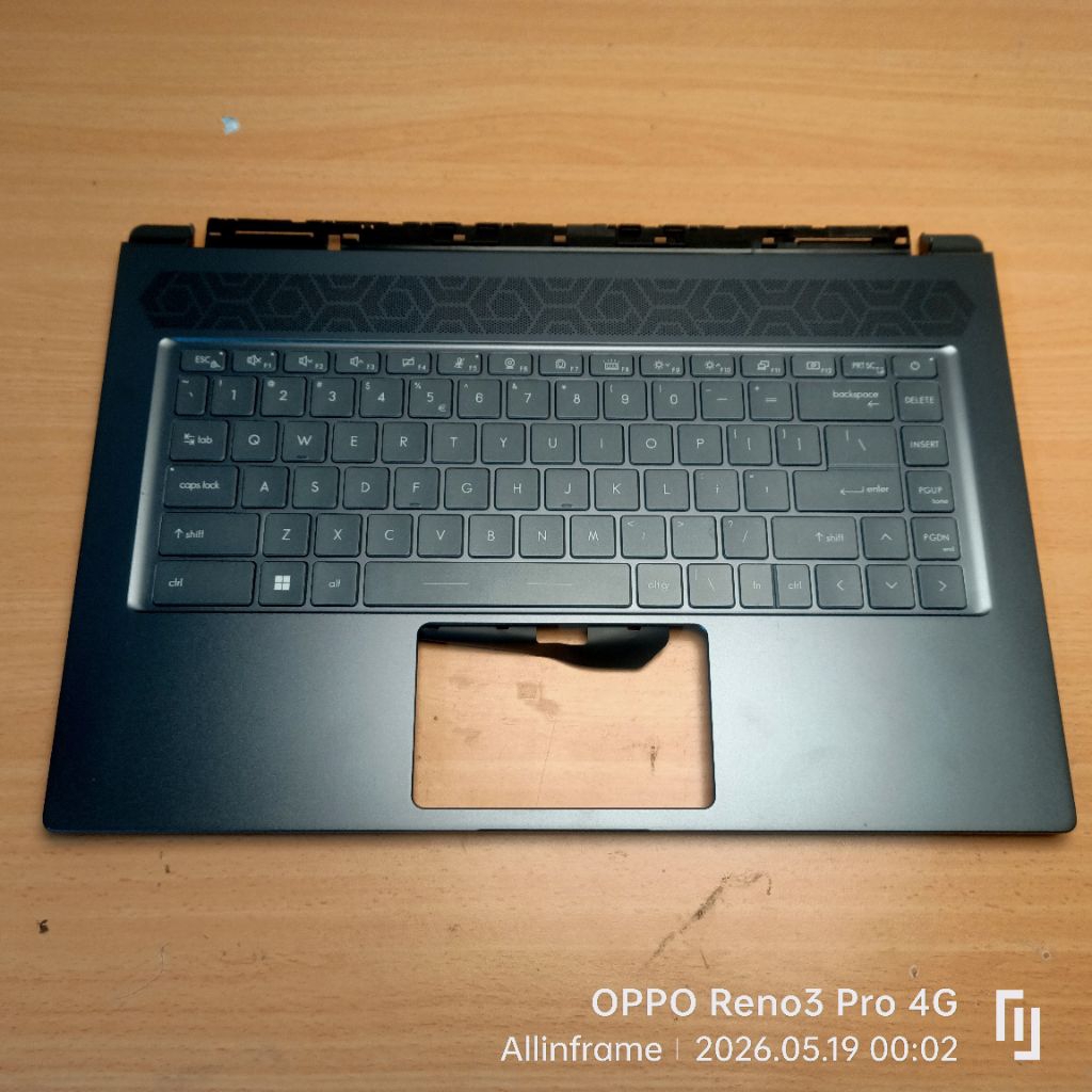 New Upper Case Palmrest Keyboard /Frame + Keyboard Laptop MSI Delta 15 A5EFK MS-15CK Backlit Blue