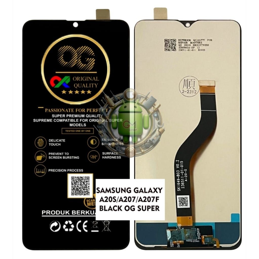 LCD SAMSUNG A20S/LCD TOUCHSCREEN SAMSUNG A20S/A207/A207F FULLSET ORIGINAL