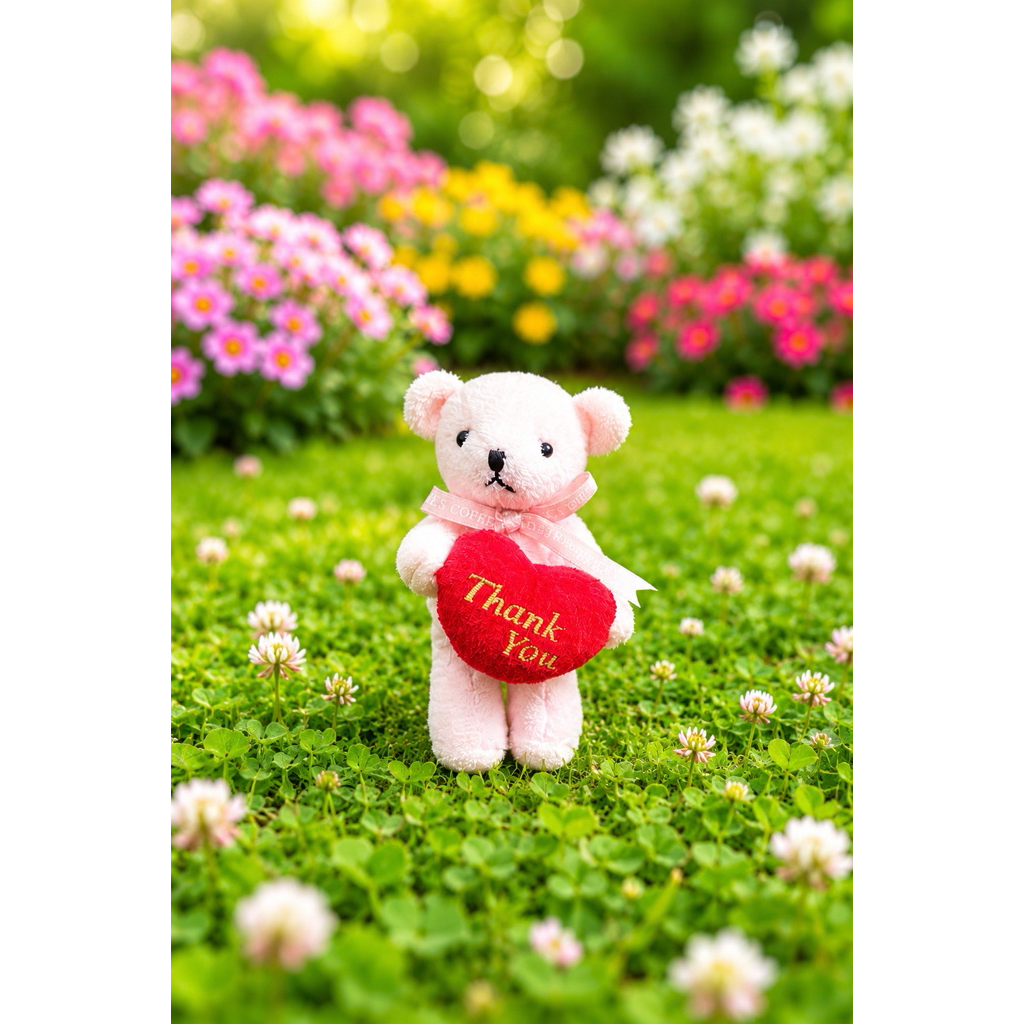 Bag Charm Keychain Ganci Teddy Bear Artikulasi Brand Tully’s Coffee