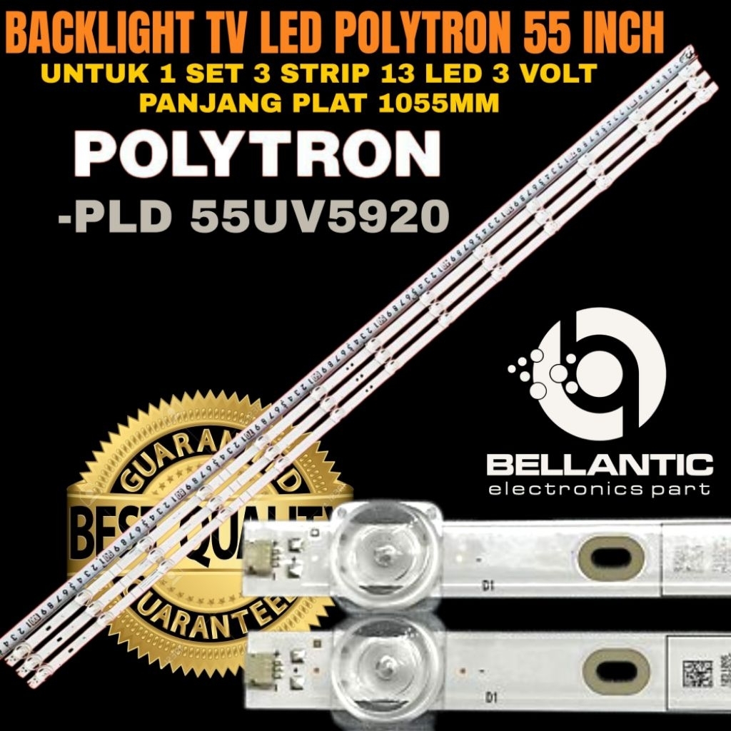BACKLIGHT TV LED POLYTRON 55 INCH PLD-55UV5920 BACKLIGHT TV POLYTRON 55 INCH