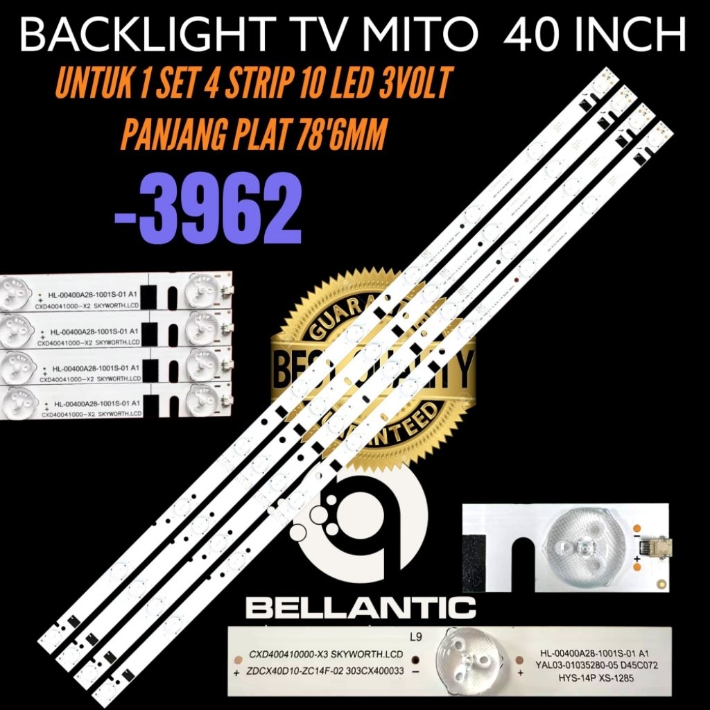 BACKLIGHT TV LED MITO 40 INCH 3962 BACKLIGHT 40 INCH MITO