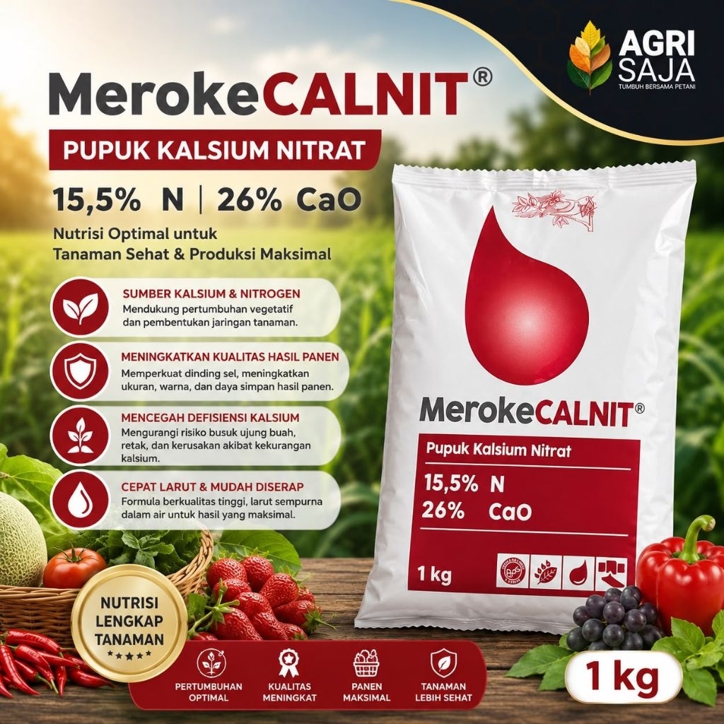Pupuk Calnit 1KG Calsium Nitrat Meroke