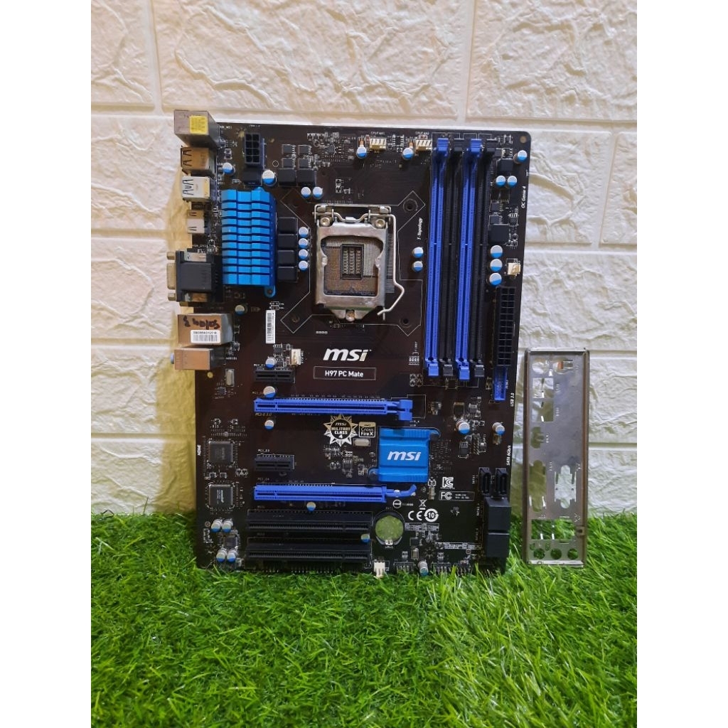 MOTHERBOARD MSI H97 PC MATE SOCKET 1150 SUPPORT GEN 4 HASWELL