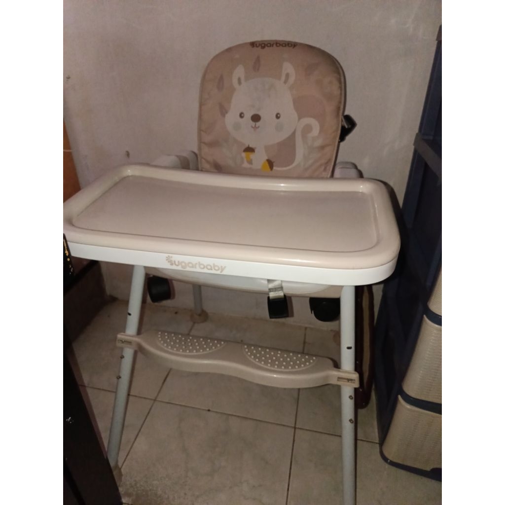 haighcair meja makan anak sugar baby preloved