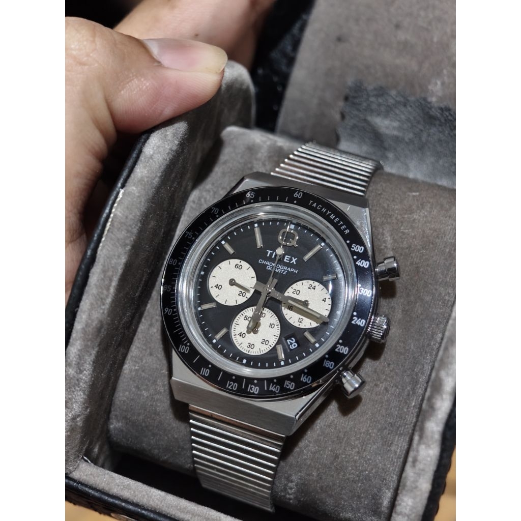 timex Q chronograph luxury mulus like new