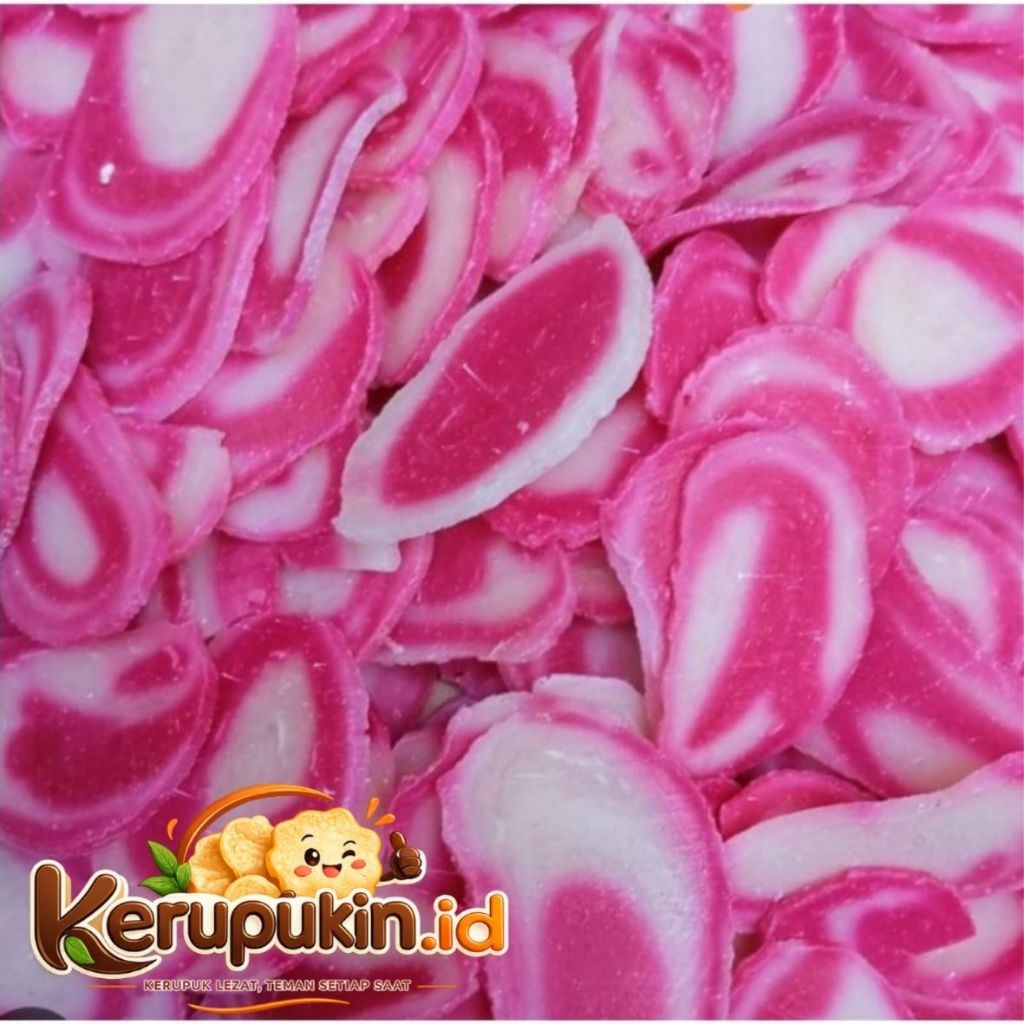 Kerupuk Bawang Mambo Pink kemasan 1 Kg Merk Dakota Murah