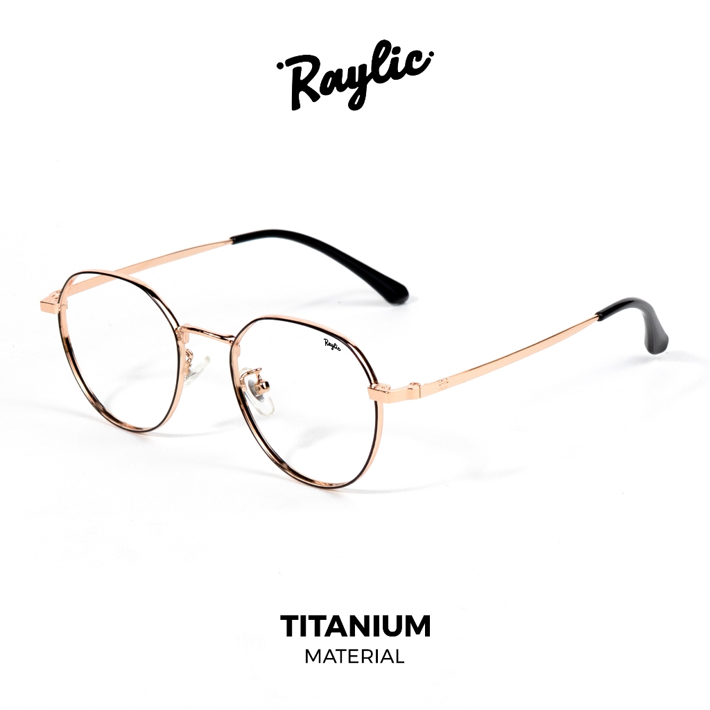 RAYLIC Kacamata Photocromic Anti Radiasi Blueray Bisa Minus Silinder Pria Wanita Stylish Simple Tita