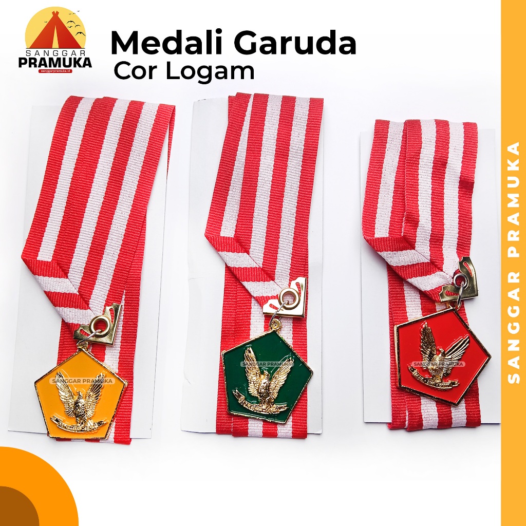 Medali Garuda Cor / Medali Pramuka Garuda Cor / Tiska Pramuka Garuda Siaga Penggalang Penegak