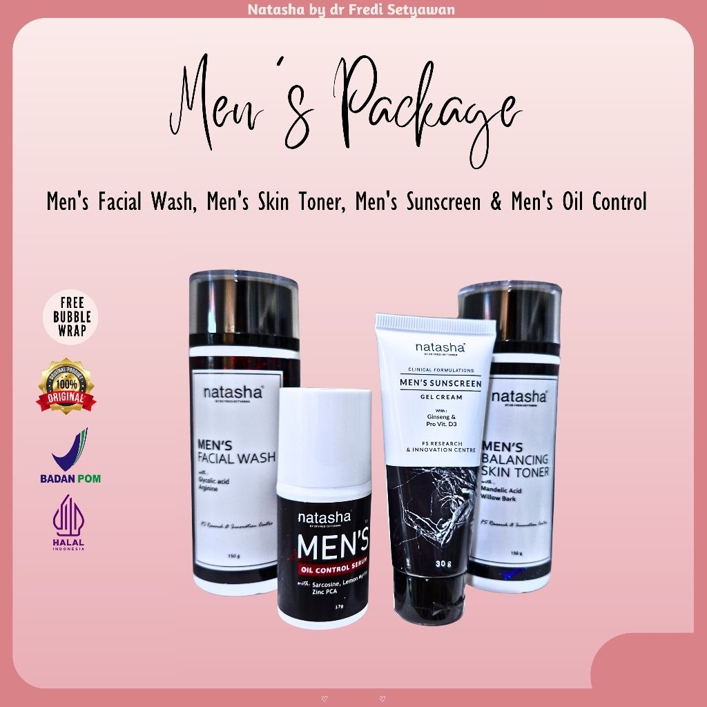 Natasha Men's Series, Paket Cowok, Paket Krim Cowok, Men's Series