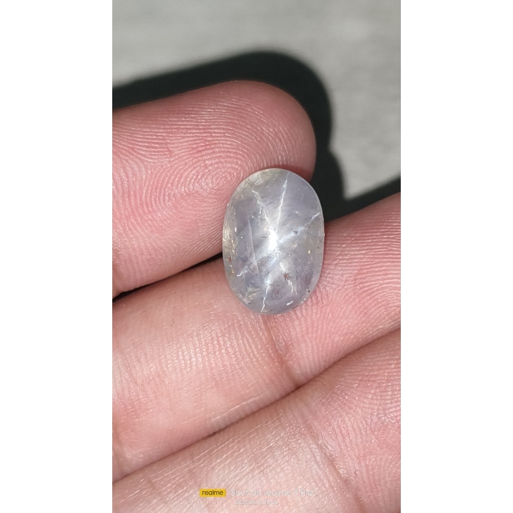 Natural batu yakut white star sapphire srilangka 9.80cts