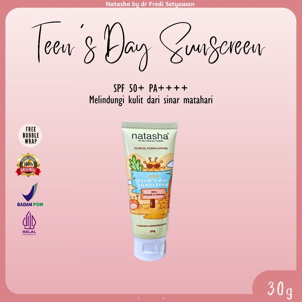 Natasha Teen's Sunscreen, Tirai Remaja, Teen's Sunblock