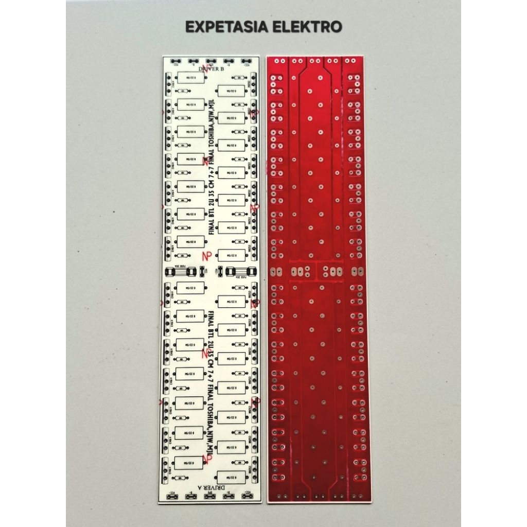 PCB FINAL BTL 2U 35CM 7+7 FINAL TOSHIBA,NJW,MJL