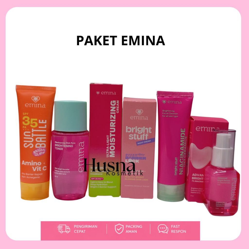 Emina Bright Stuff Series | Paket Emina Bright Stuff | Paket Skincare Emina