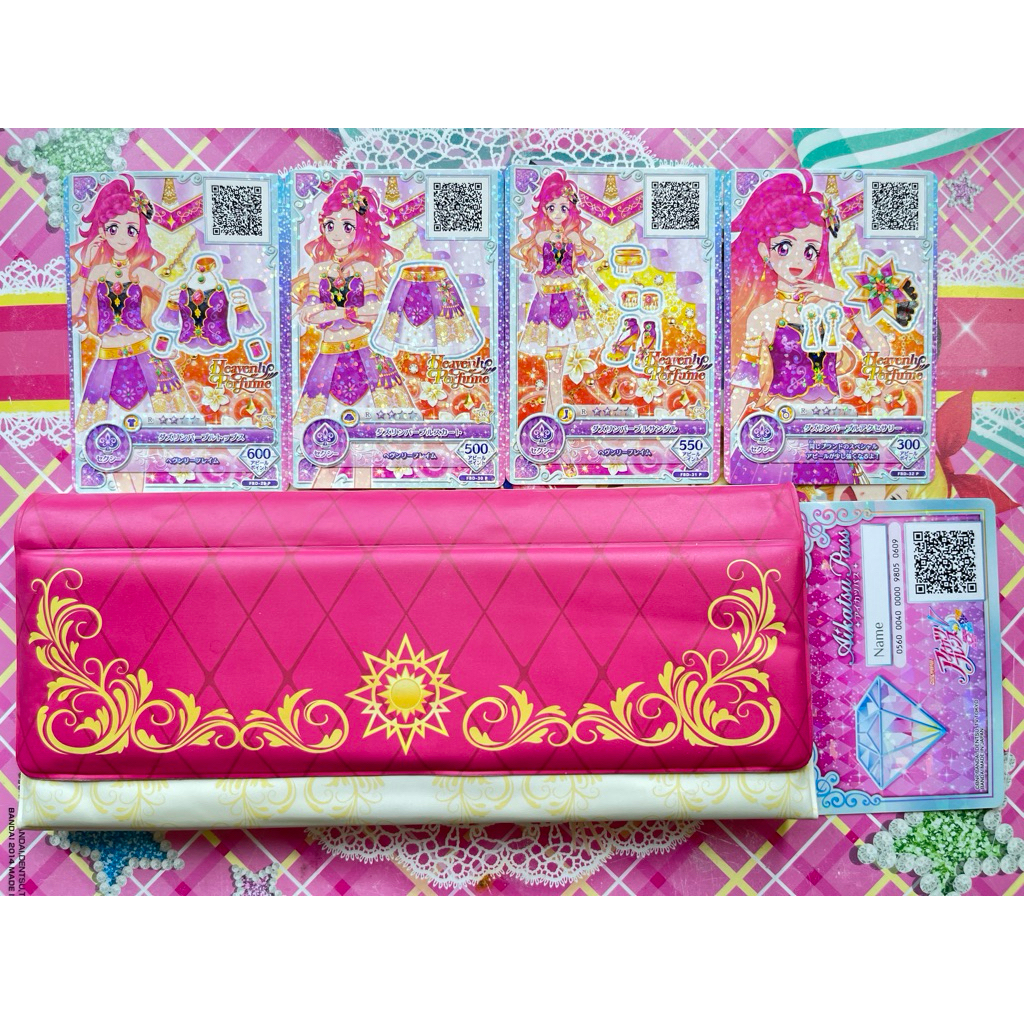 Binder Aikatsu Friends Hibki Tensho With Benefit Card Kartu Heavenly Perfume Aikatsu Pass ID Card Or