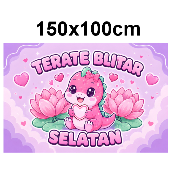 bendera SH Terate 150x100cm bisa custom tulisan