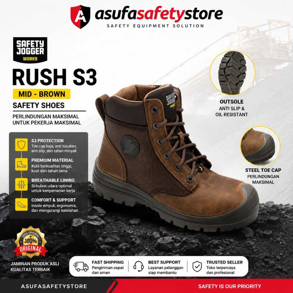 SEPATU SAFETY JOGGER RUSH S3