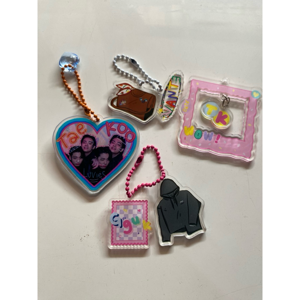 preloved keychain bts bangtan taekook jungkook
