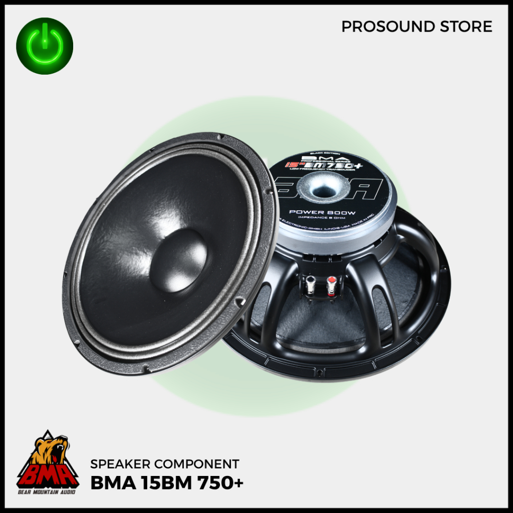 Speaker Component BMA 15BM750+ / Spiker / Speker komponen 15 Inch