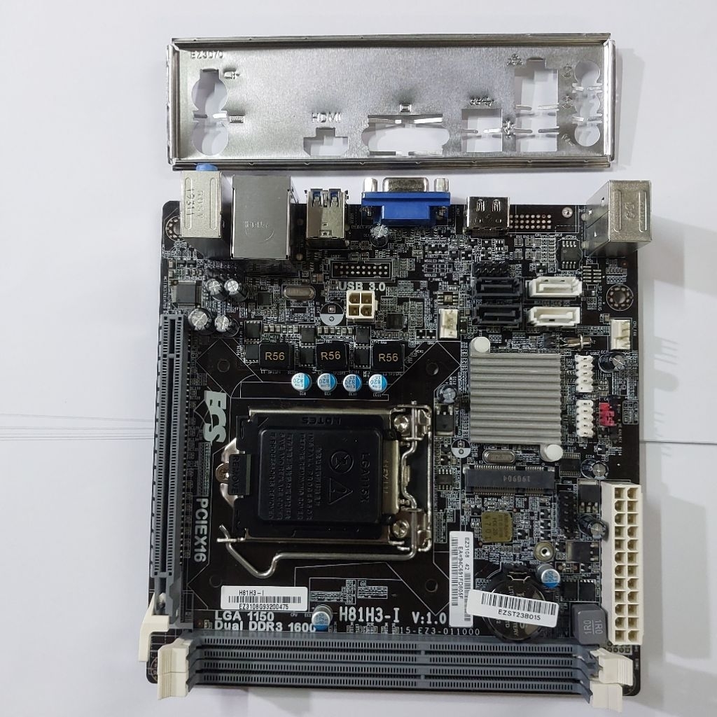 Mainboard Mothernboard MINI ITX LGA 1150 ECS H81H3-I/HDMI Secondhand original
