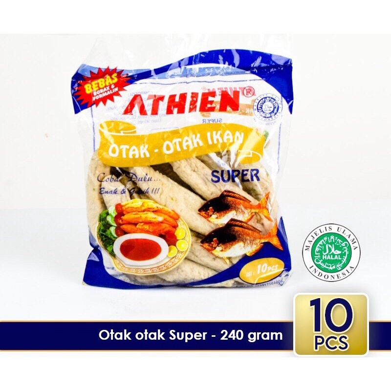 Otak Otak Athien Super Isi 10 Pcs, Halal, Bebas Formalin
