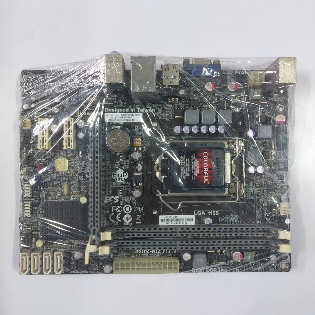 Motherboard ECS H61H2-M12 V:1.0 Socket 1155 Support Gen2