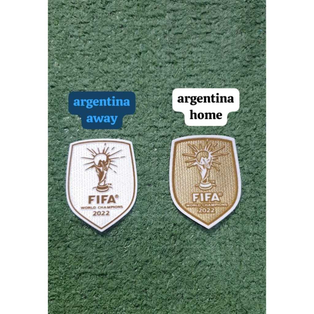 PATCH FIFA WORLD CHAMPIONS 2022 ARGENTINA PIALA DUNIA PATCH EMBLEM TERBARU