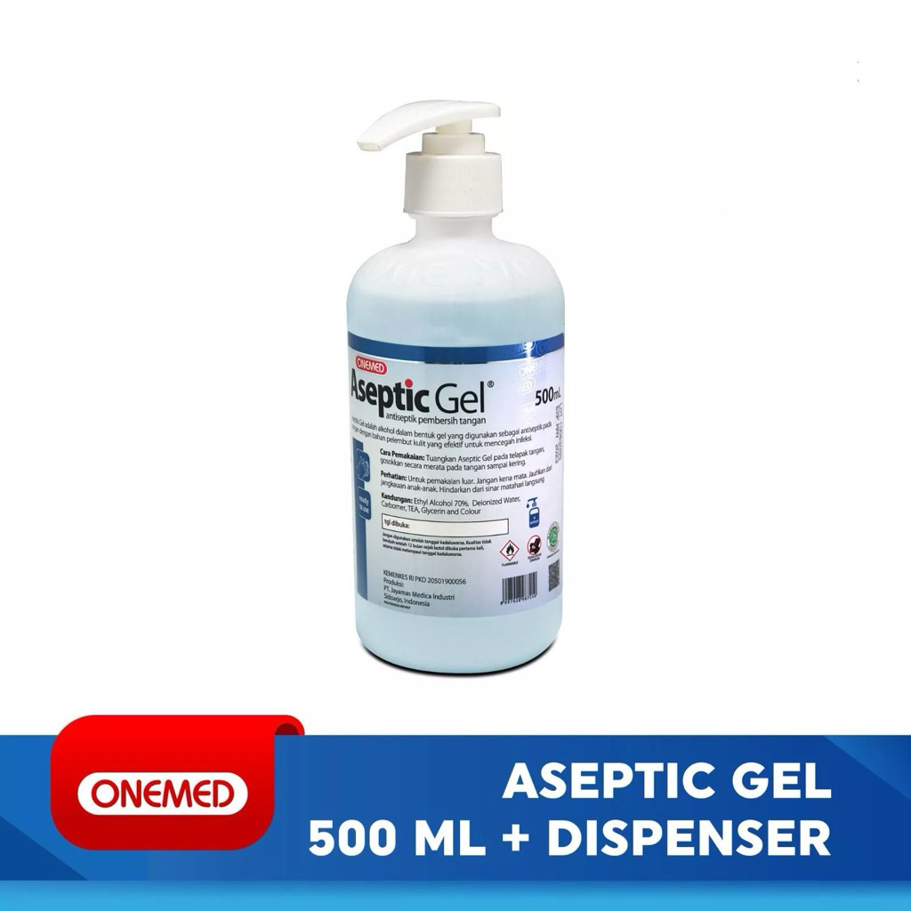 Aseptic Gel 500 ml Onemed / Hand Sanitizer Gel 500 ml Onemed