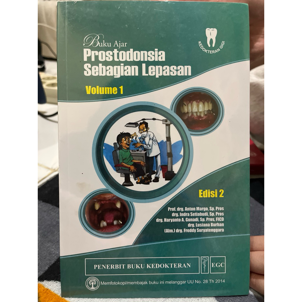 Buku Ajar Prostodonsia Sebagian Lepasan Volume 1