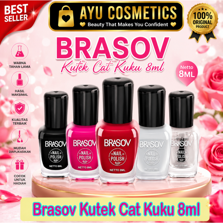 BRASOV Kutek Cat Kuku 8 ML Kutex Nail Polish