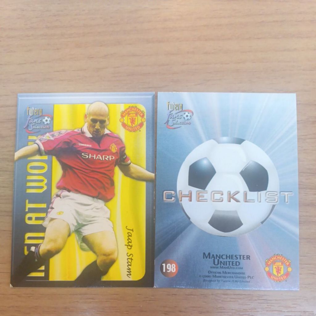 kartu bola futera fans selection Manchester United Tahun 2000