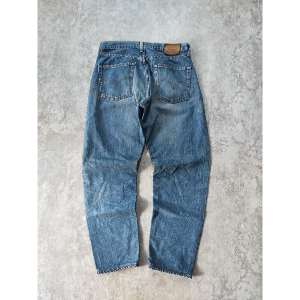 Celana Jeans Levis 504 Selvedge White Line