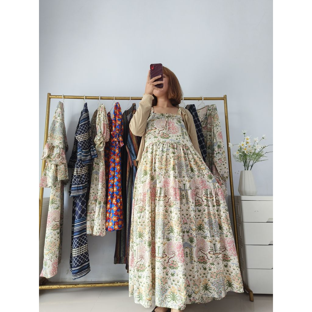 Clara Dress Panjang Dress Pantai Dress Bumil Daster Panjang Daster rumah Daster Bumil