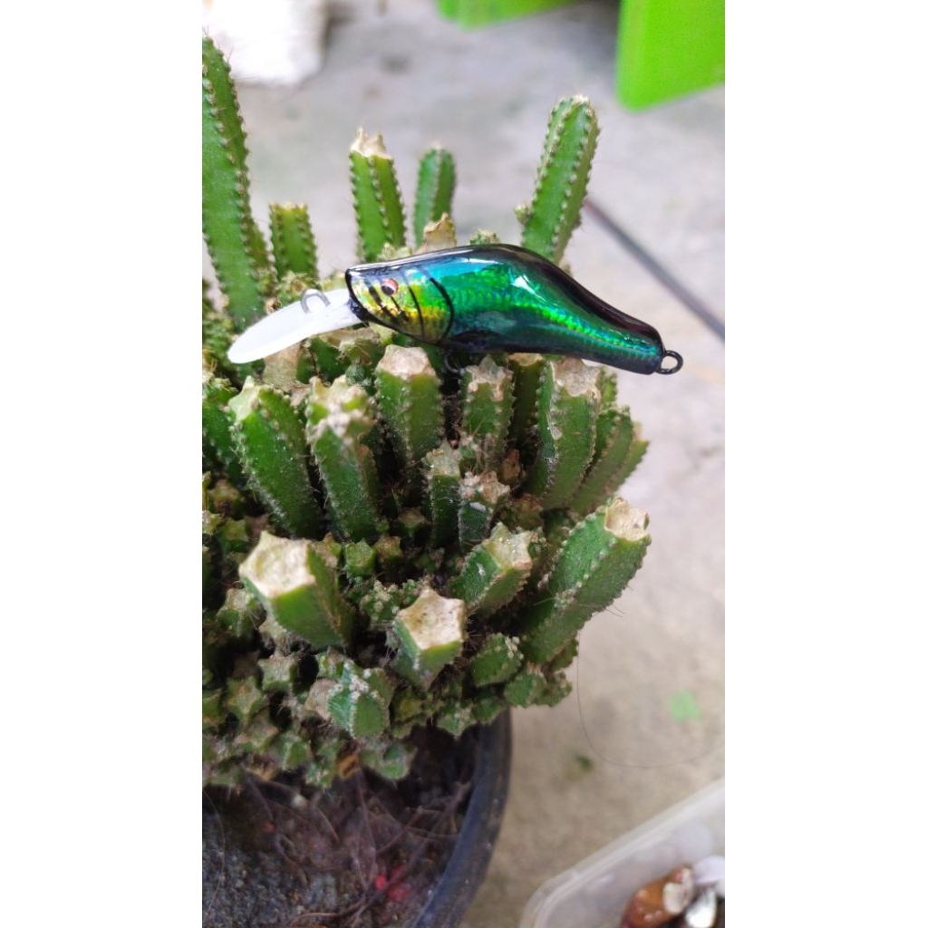 WFlure haedmade minow kayu panjang 4,5cm berat 4grm