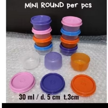 mini round 30ml tupperware