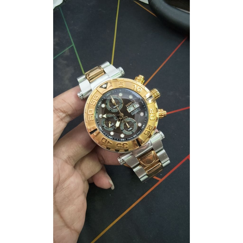 Jam Tangan Invicta Automatic Chronograph Original Swiss Made