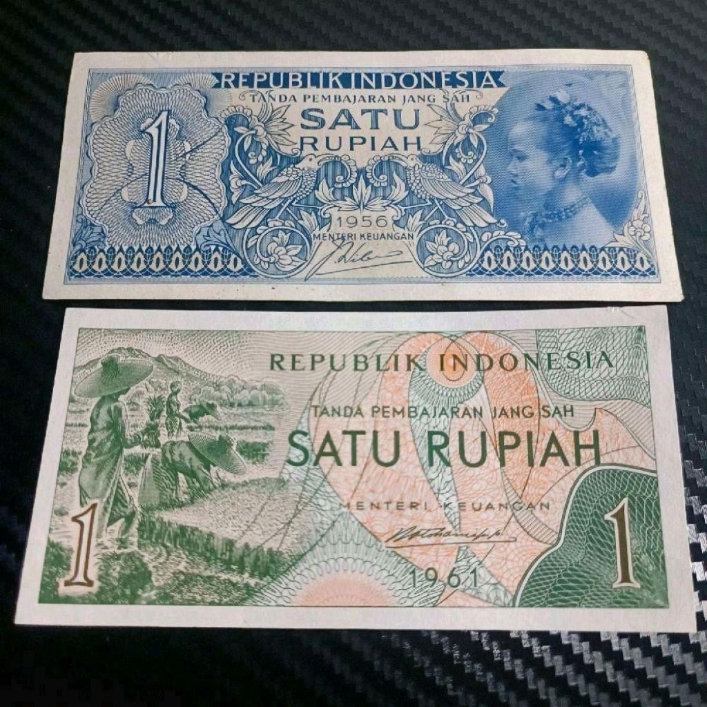 Set Uang Kuno 1 Rupiah 2 Lembar