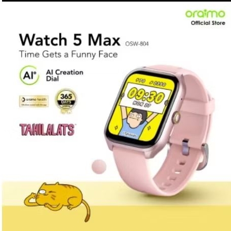 Smartwatch Oraimo x Tahilalats Watch 5 Jam Tangan Tahan Air Health watch