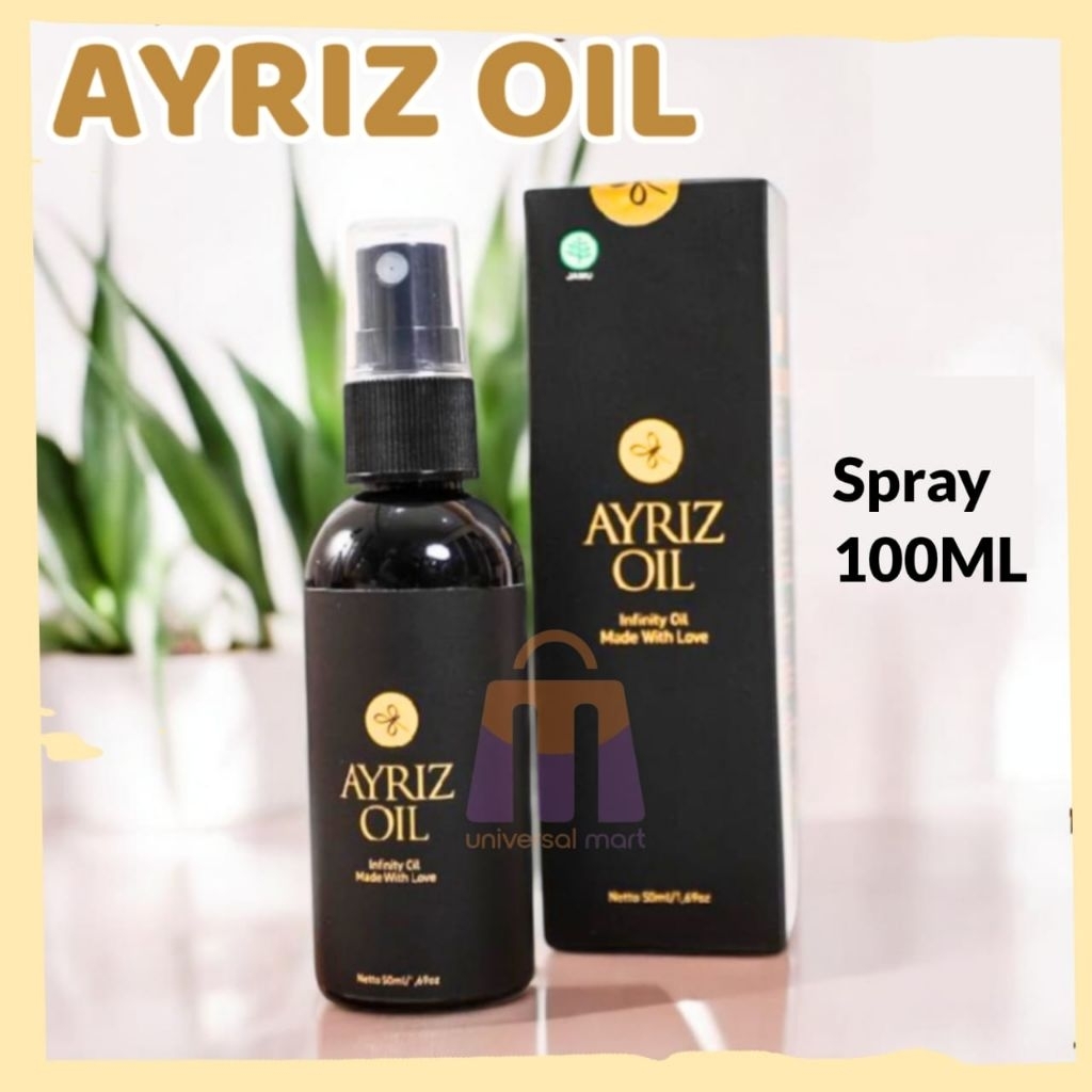 ORIGINAL Ayriz Oil Travel Size 100ml - Minyak Balur Nusantara Minyak Urut - Minyak Terapi Herbal & M
