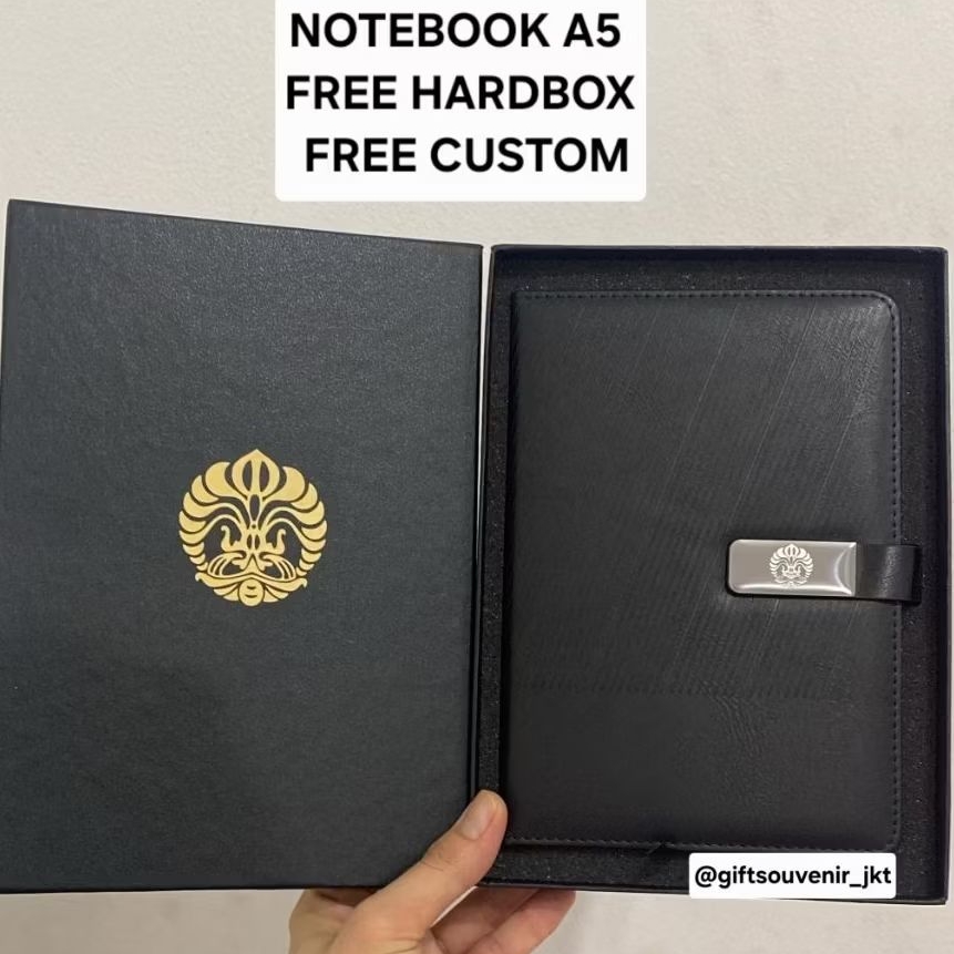 Gift Set Custom Notebook A501 Pakai Box - Free Grafir