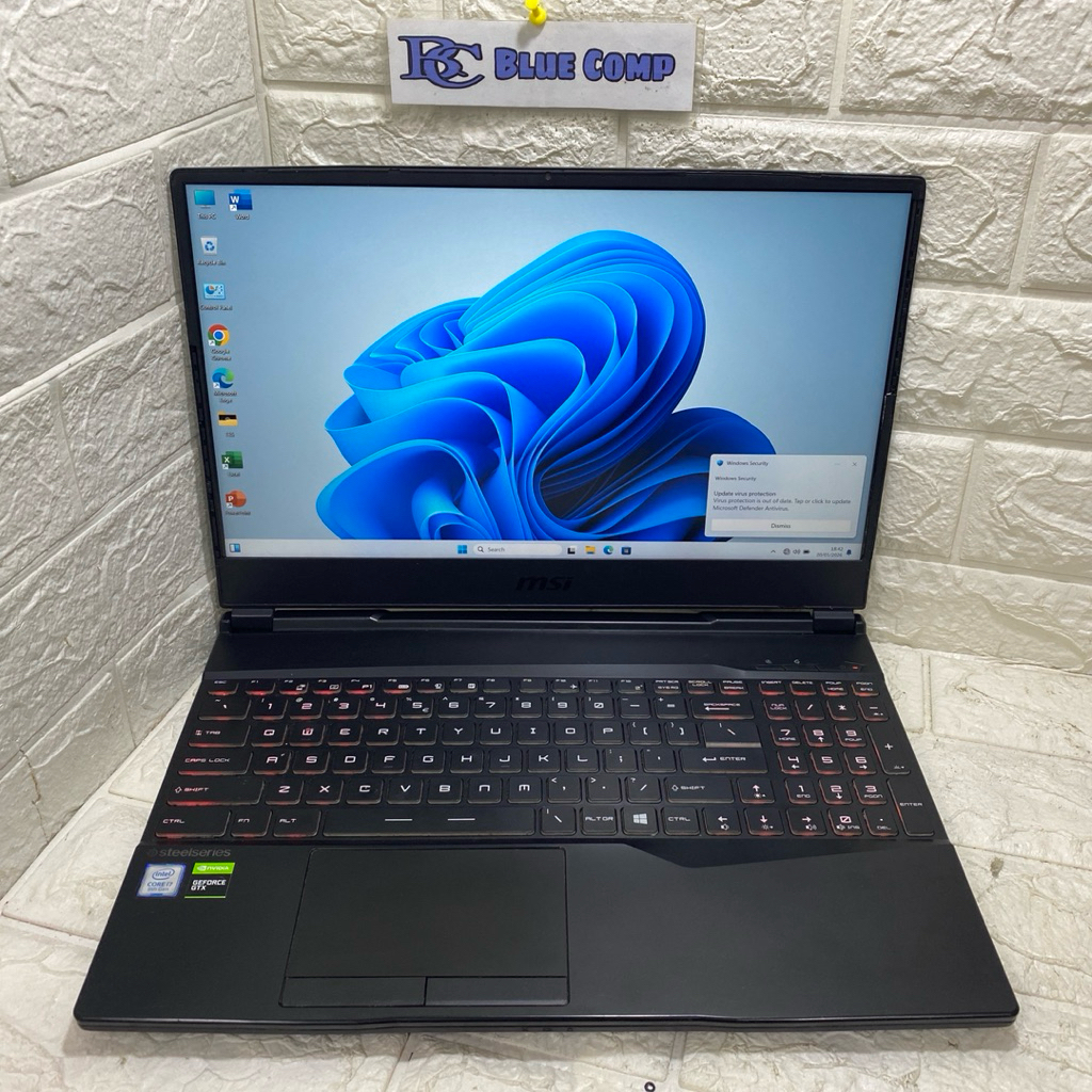 Laptop Gaming MSI Leopard Core i7 9750H Nvidia RTX 2070 Vram 8GB Ram 16 GB SSD 512GB Laptop Render E