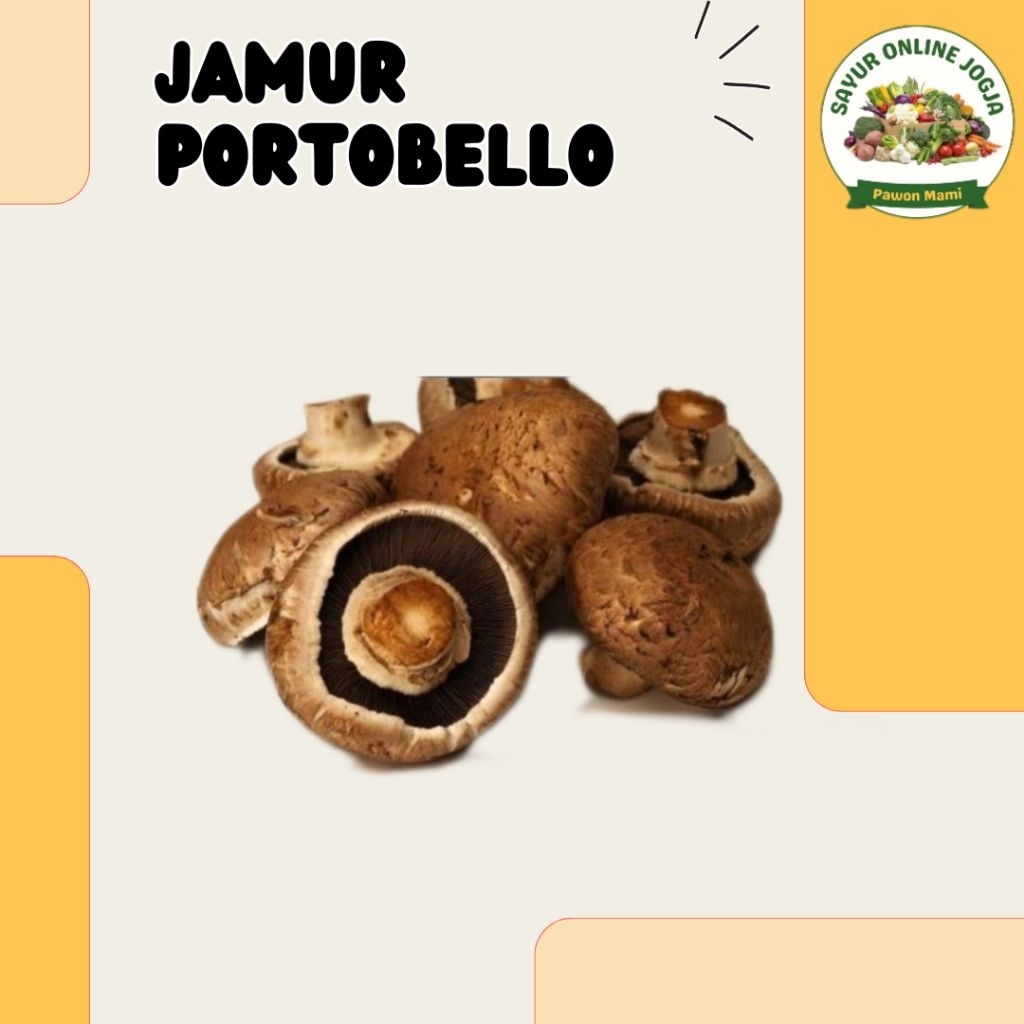 Jamur portobello 100gr - PAWON MAMI SAYUR ONLINE JOGJA