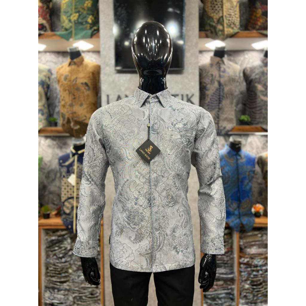 Lano Batik Exclusive Kemeja Polos Slimfit | Kemeja Formal | Kemeja Smock Exclusive