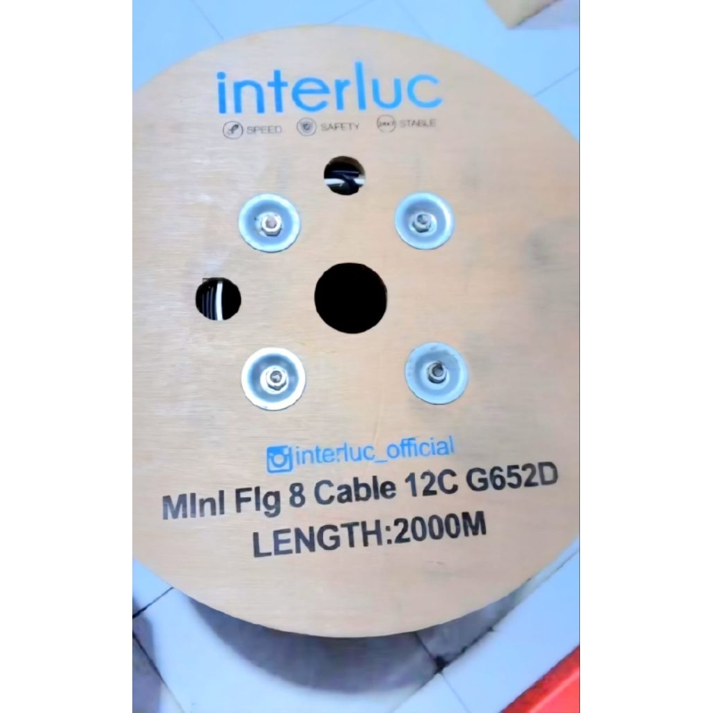 ku mini 12 core fig8 2km / KABEL 12 CORE FIG8 2000 METER