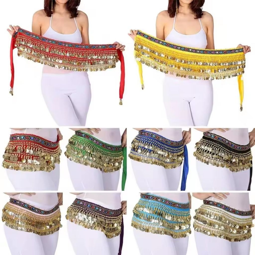 Costumes Sequins Tassel Belly Dance Hip Belly Dance Aksesoris Waist Chain